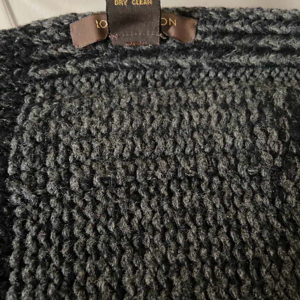 Louis vuitton grey damier wool scarf - Picture 11 of 12